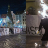 Ve Vratislavi na demonstraci proti imigrantům hořela figurína ortodoxního žida